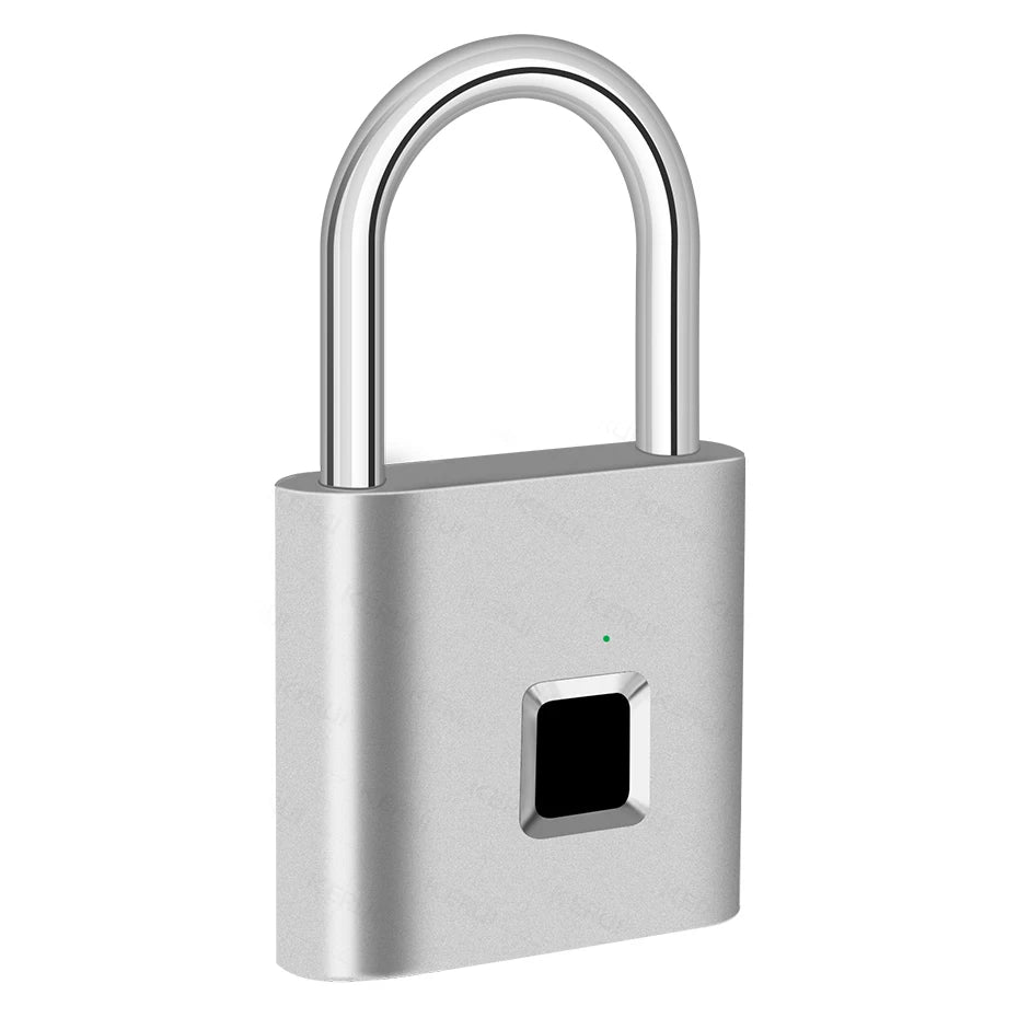 Cortex Smart Fingerprint Padlock – Waterproof Biometric Lock with Rechargeable Battery