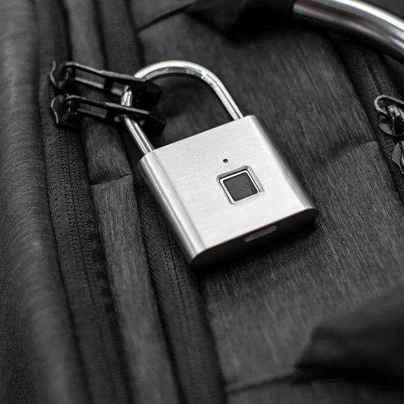 Cortex Smart Fingerprint Padlock – Waterproof Biometric Lock with Rechargeable Battery