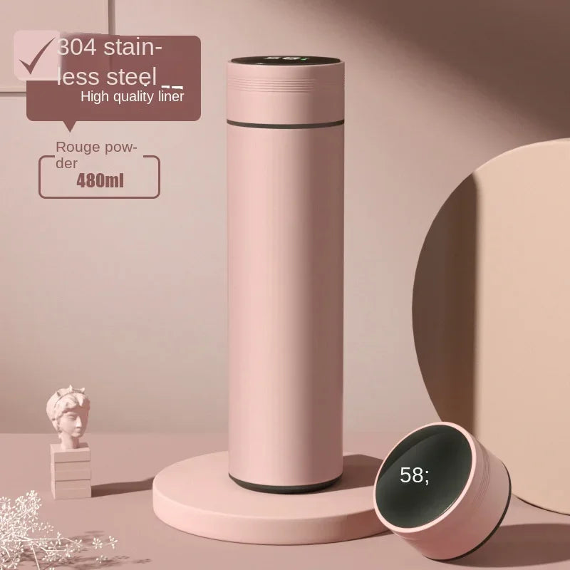 Cortex Smart Thermos Bottle – 500ml Stainless Steel, LED Temperature Display, Leakproof Vacuum Flask