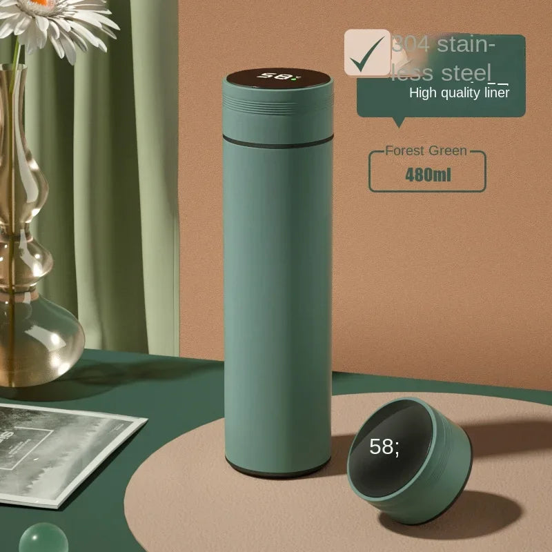 Cortex Smart Thermos Bottle – 500ml Stainless Steel, LED Temperature Display, Leakproof Vacuum Flask