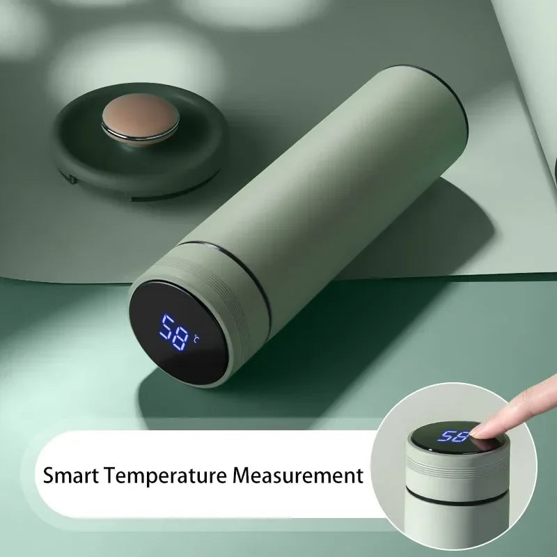 Cortex Smart Thermos Bottle – 500ml Stainless Steel, LED Temperature Display, Leakproof Vacuum Flask