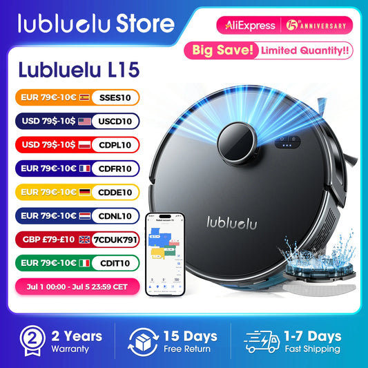 🤖 Cortex L15 Robot Vacuum & Mop Combo – 5000Pa Suction, Smart Mapping, 3-in-1 Cleaning