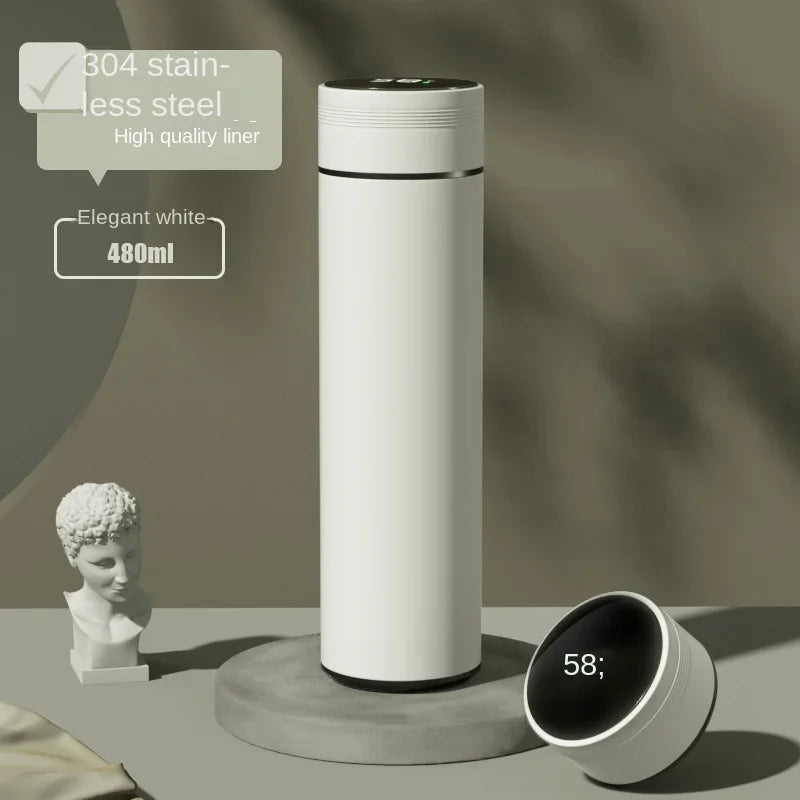 Cortex Smart Thermos Bottle – 500ml Stainless Steel, LED Temperature Display, Leakproof Vacuum Flask